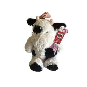 RARE GANZ Webkinz Cushy Cow Plush HM10610 NO CODE / TAG Super Soft Plush 11"